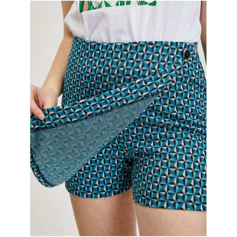 Petrol Női mintás szoknya/nadrág