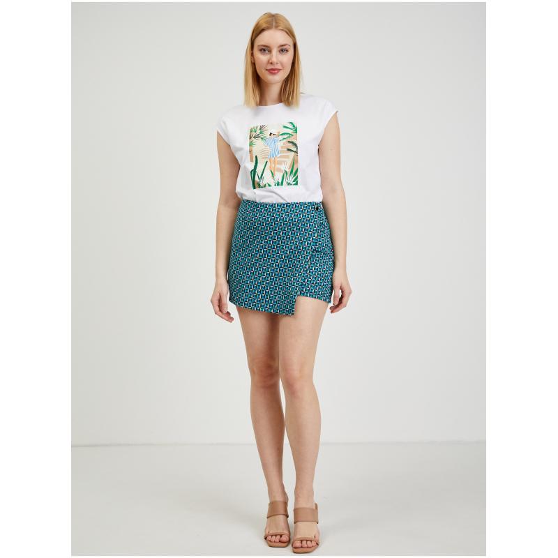 Petrol Női mintás szoknya/nadrág