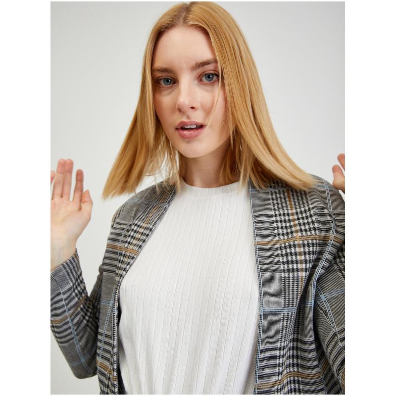 Női szürke kockás blézer