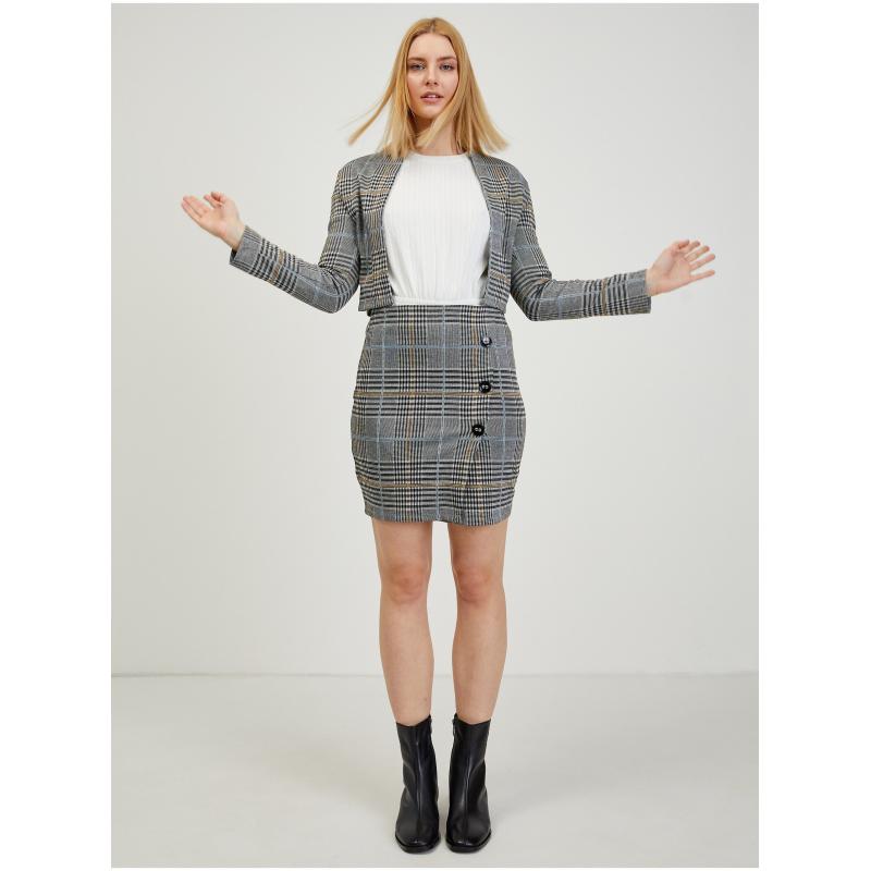 Női szürke kockás blézer
