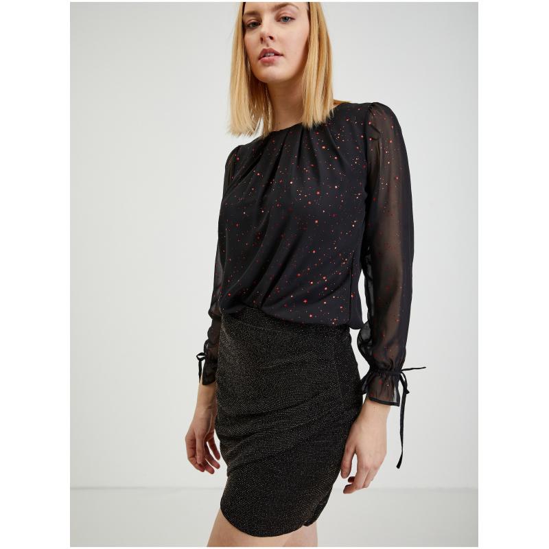 Čierna dámska puzdrová sukňa