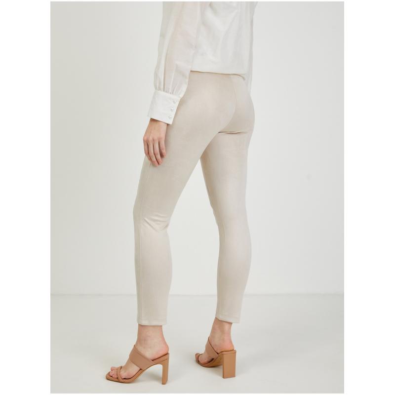 Béžové dámské kalhoty