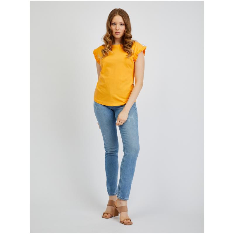 Oranžové dámské tričko