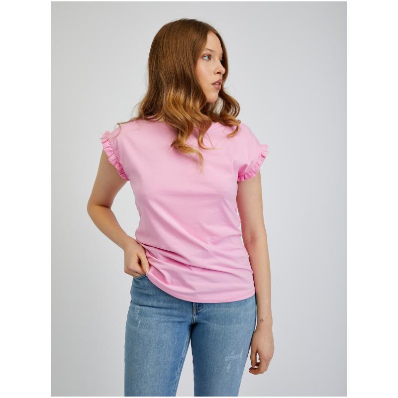 Růžové dámské tričko