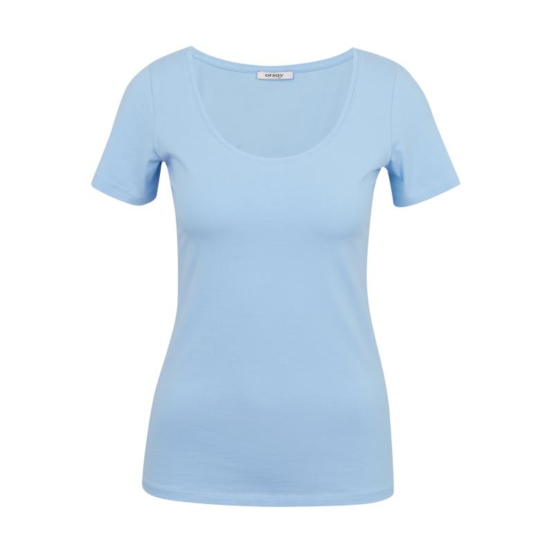 Világoskék női basic póló