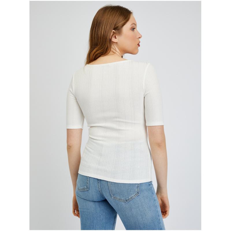 Bílé dámské tričko