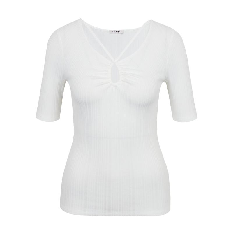 Bílé dámské tričko