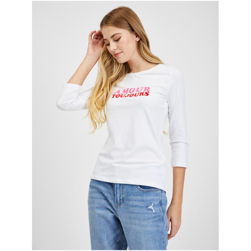 Bílé dámské tričko