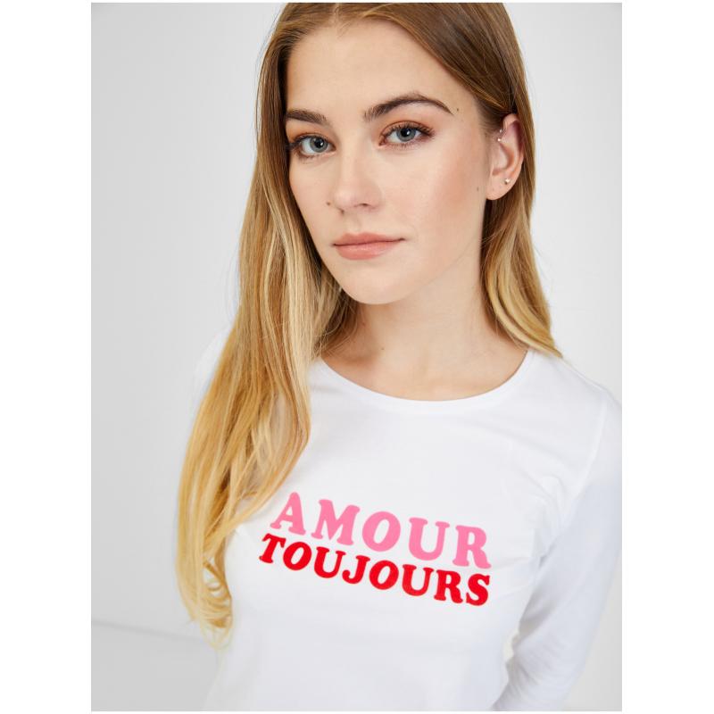 Bílé dámské tričko