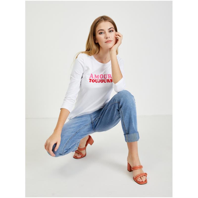 Bílé dámské tričko