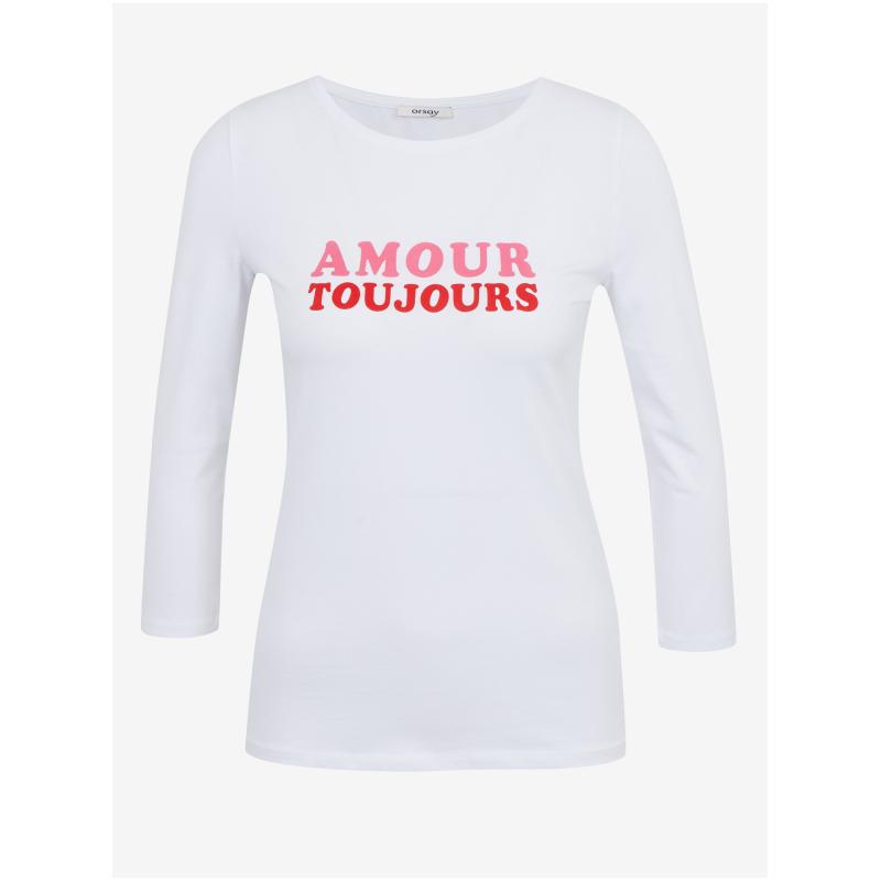 Bílé dámské tričko