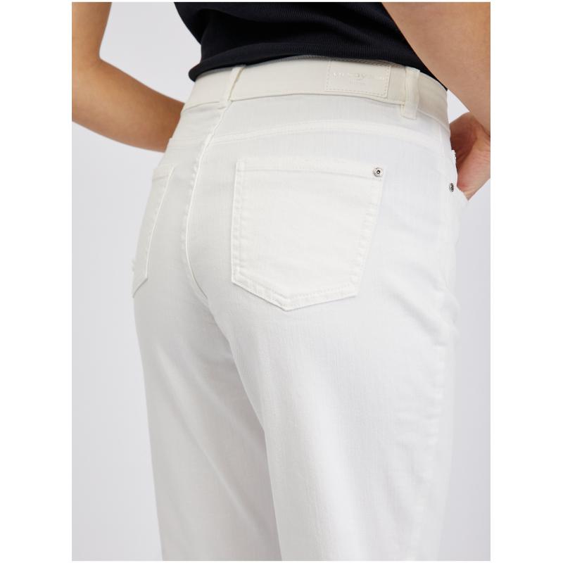 Fehér női kivágott boyfriend farmer