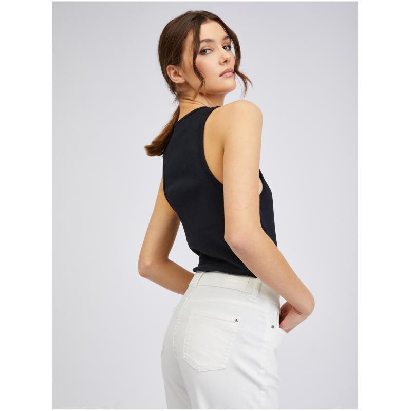 Fehér női kivágott boyfriend farmer