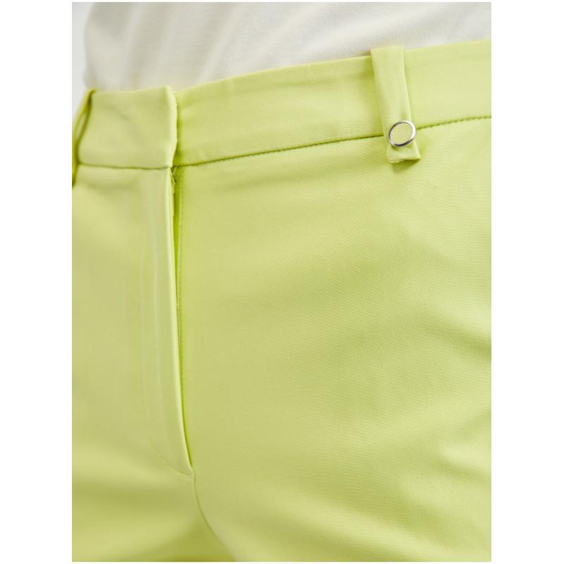 Světle zelené dámské kalhoty