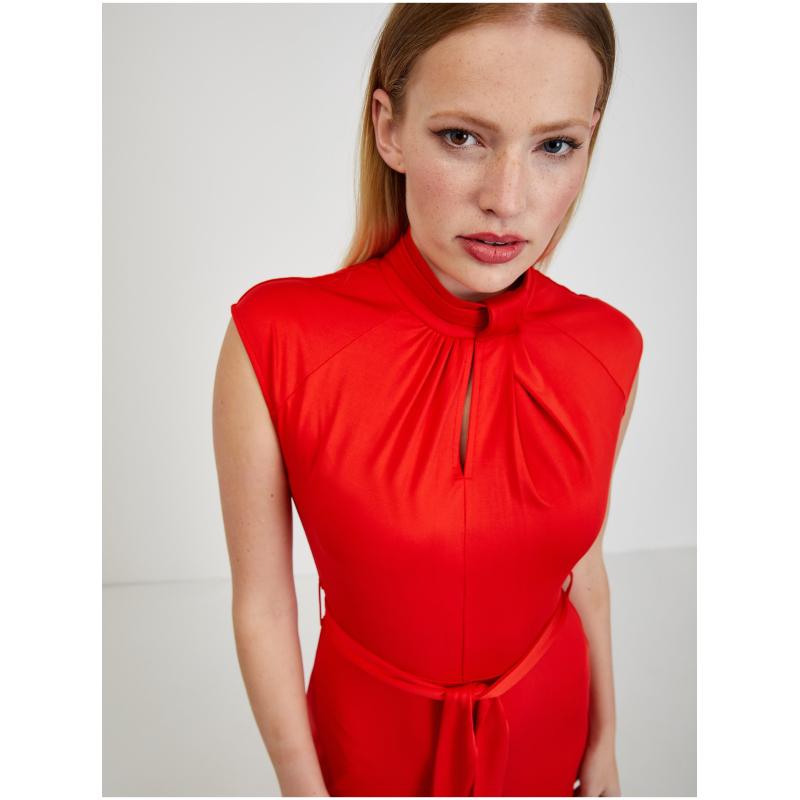 Červený dámský overal