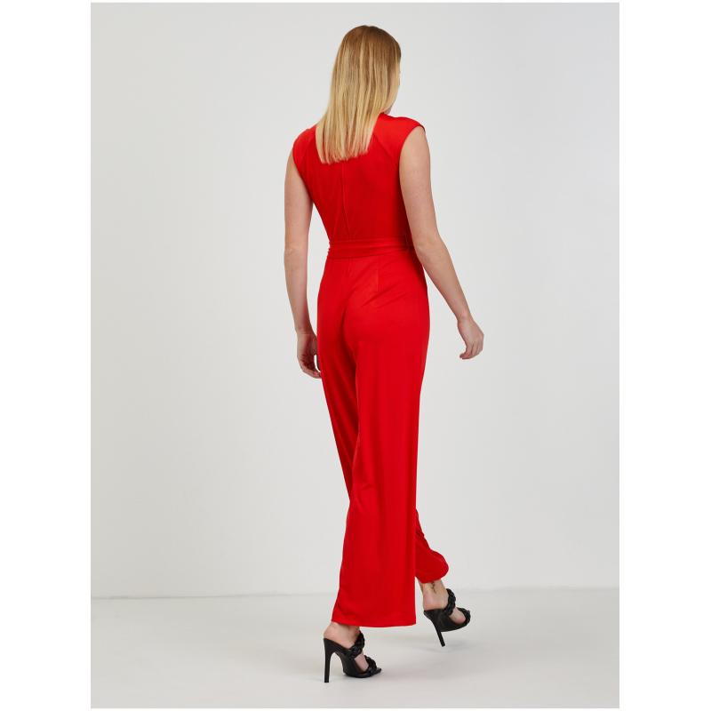 Červený dámský overal