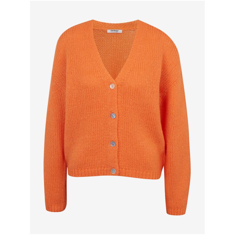 Narancssárga női kardigán