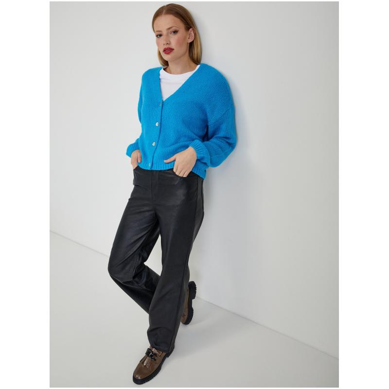 Modrý dámsky sveter