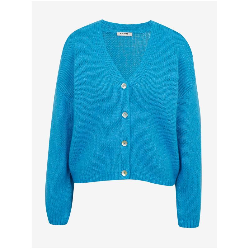 Modrý dámsky sveter