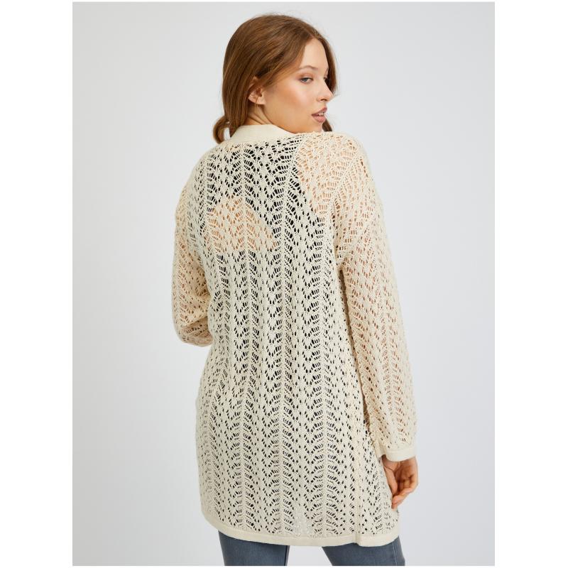 Bílý dámský kardigan