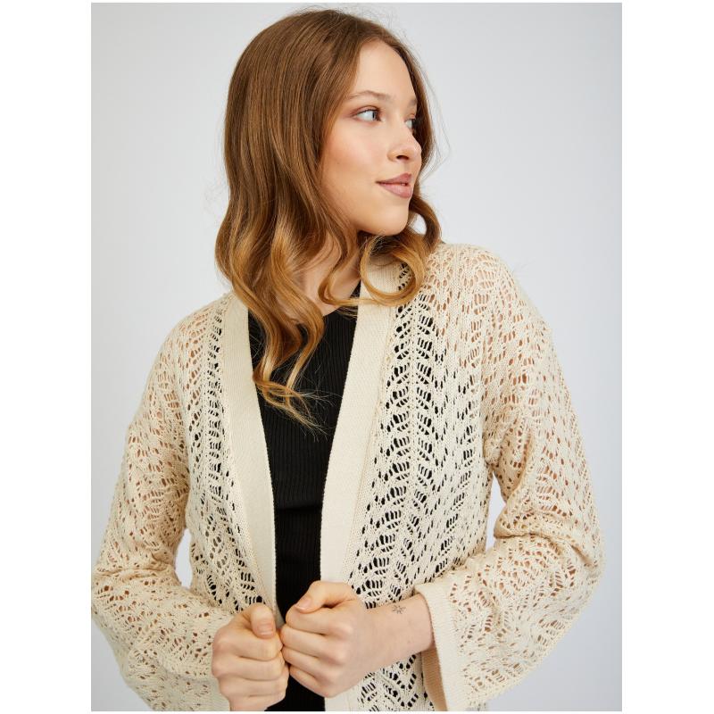 Bílý dámský kardigan