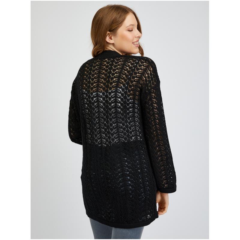 Fekete női kardigán