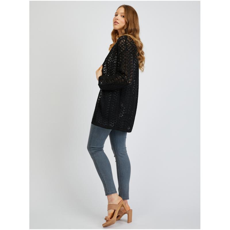 Fekete női kardigán