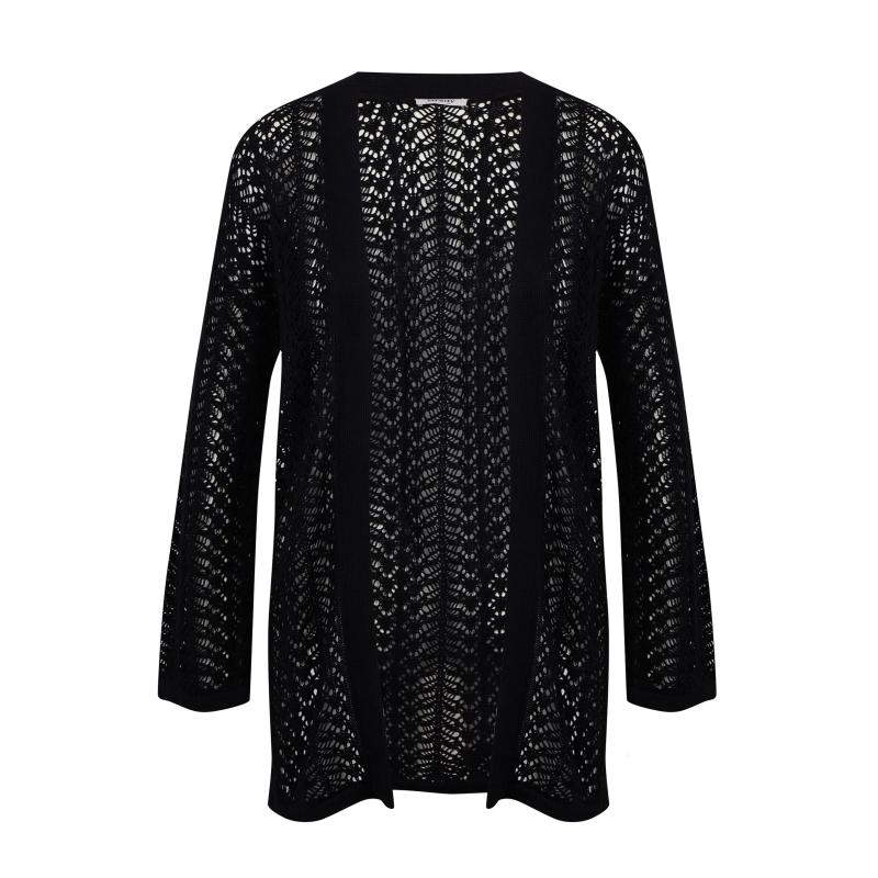 Fekete női kardigán