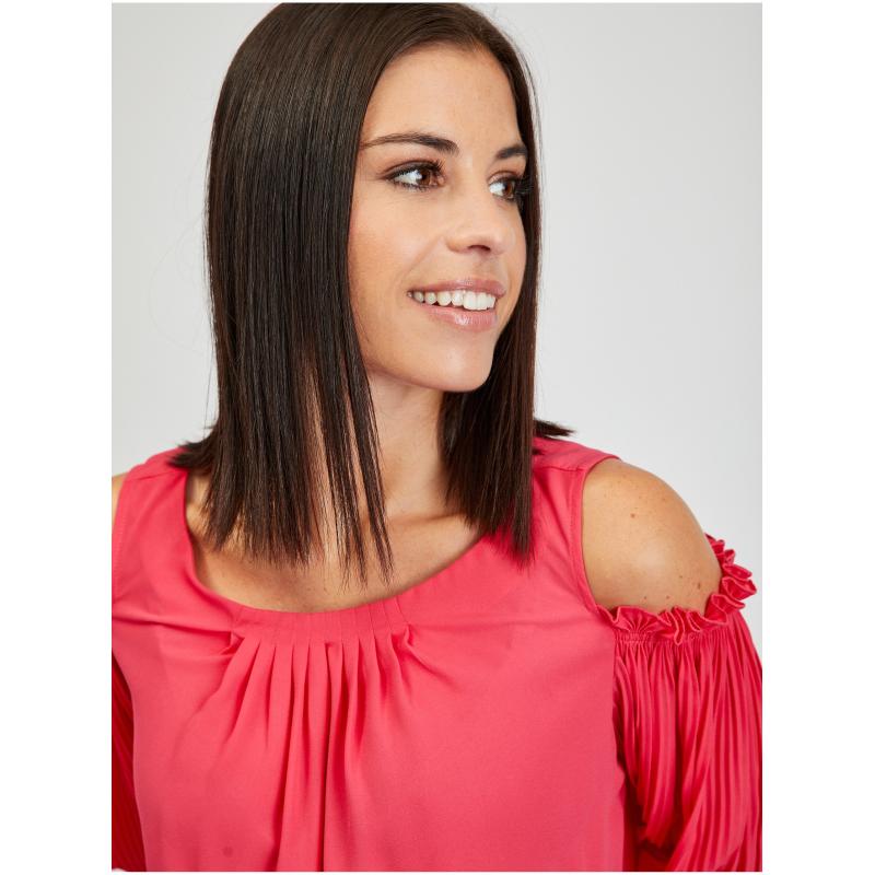 Tmavoružová dámska blúzka