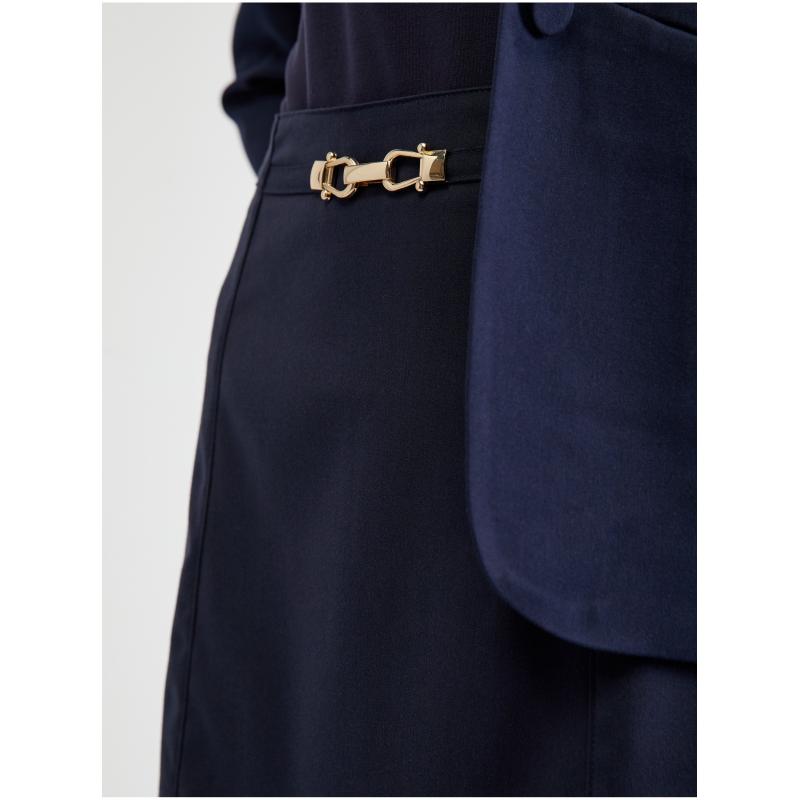 Tmavomodrá dámska sukňa