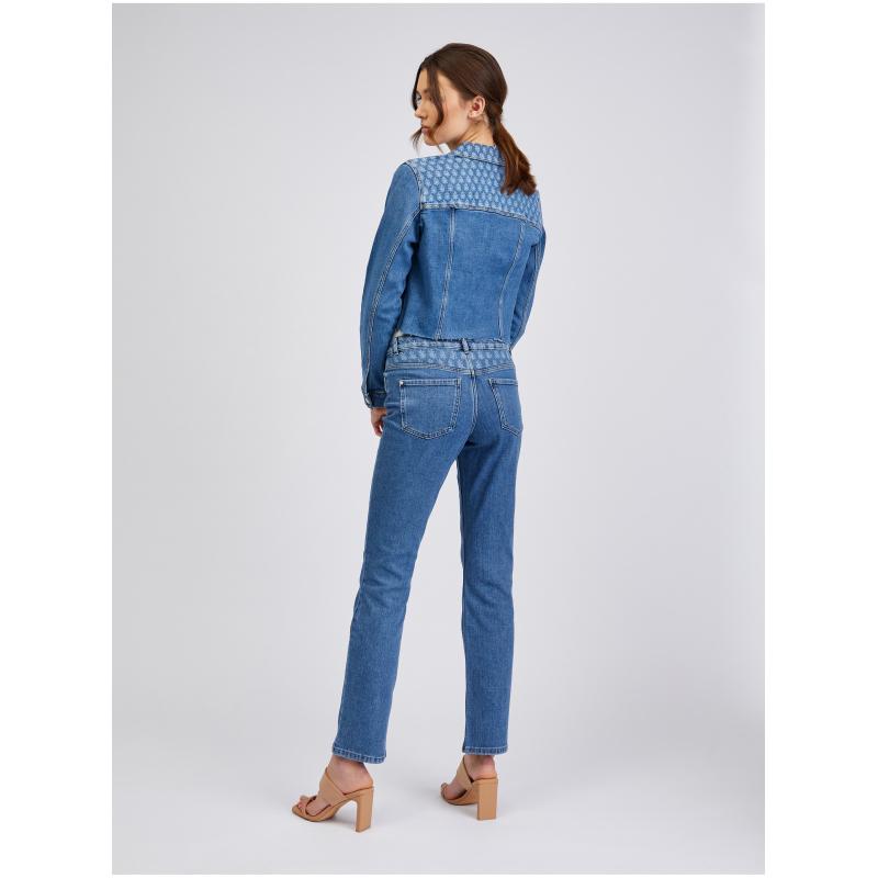 Kék női farmerdzseki