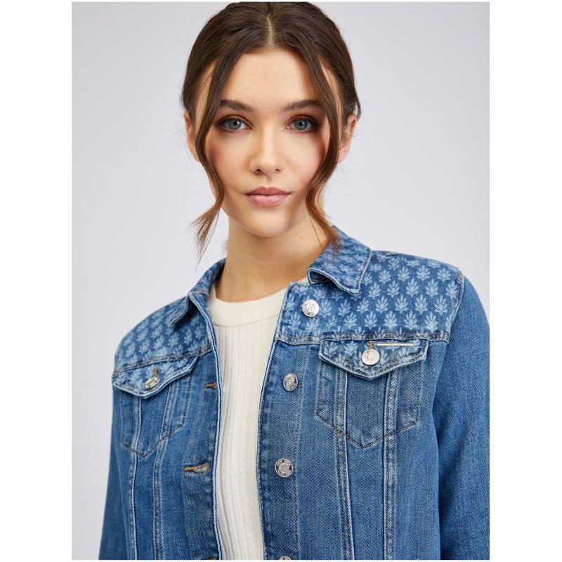 Kék női farmerdzseki