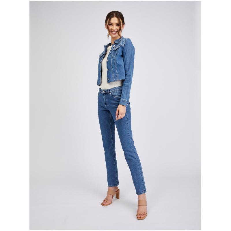 Kék női farmerdzseki