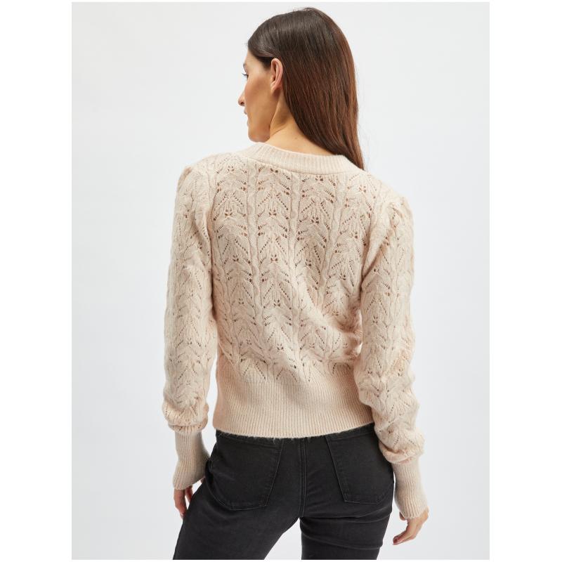 Bézs női kardigán