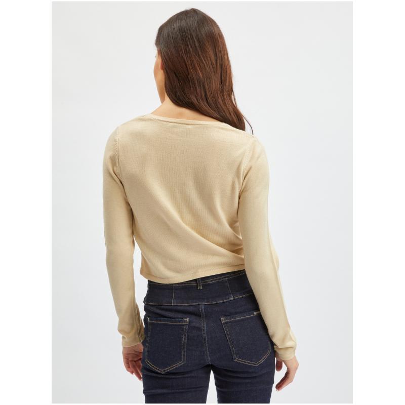 Bézs női kardigán