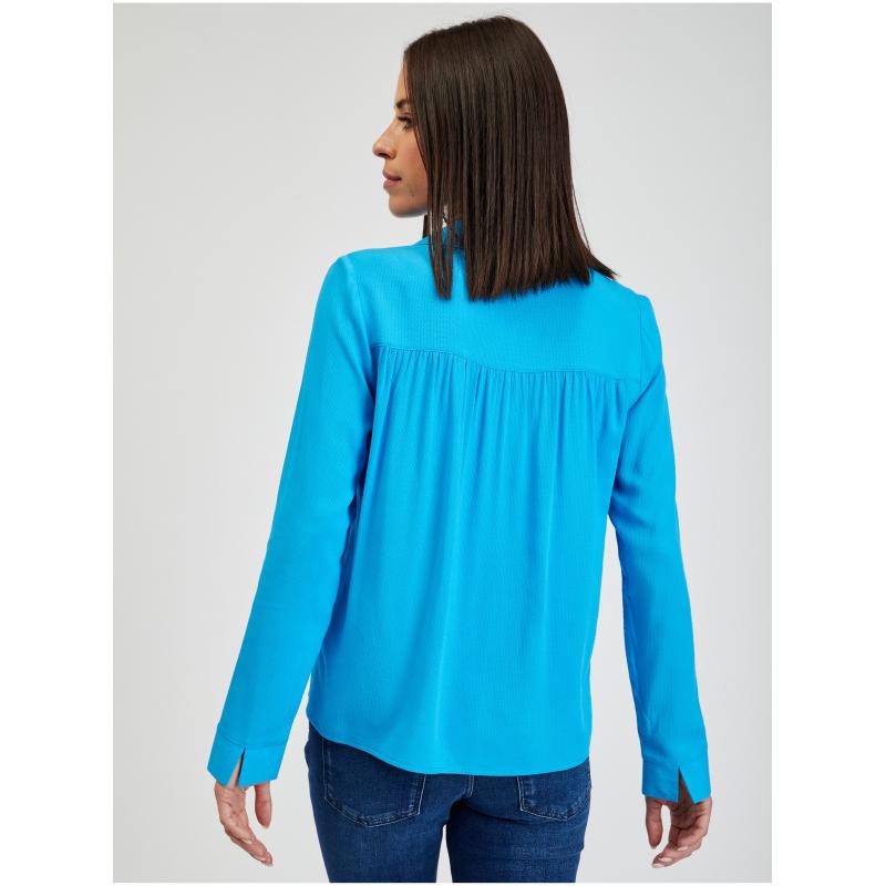 Modrá dámská halenka