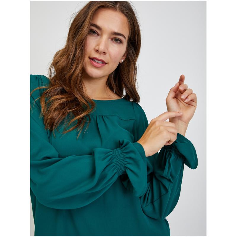 Zelená dámská halenka