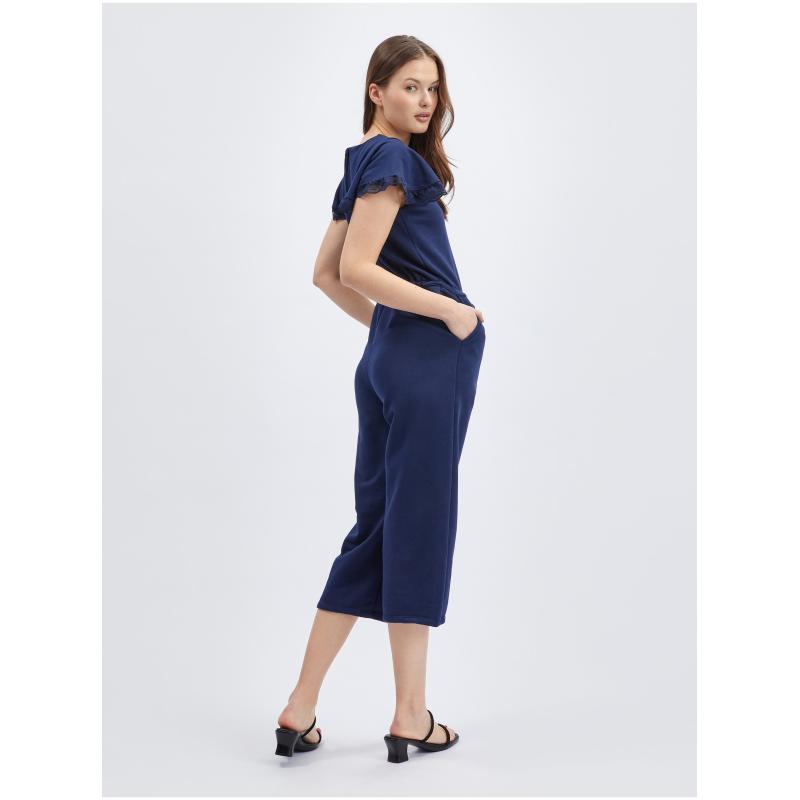 Sötétkék női pulóver