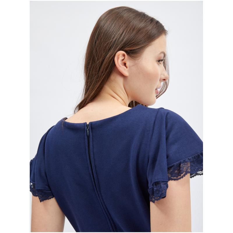 Sötétkék női pulóver