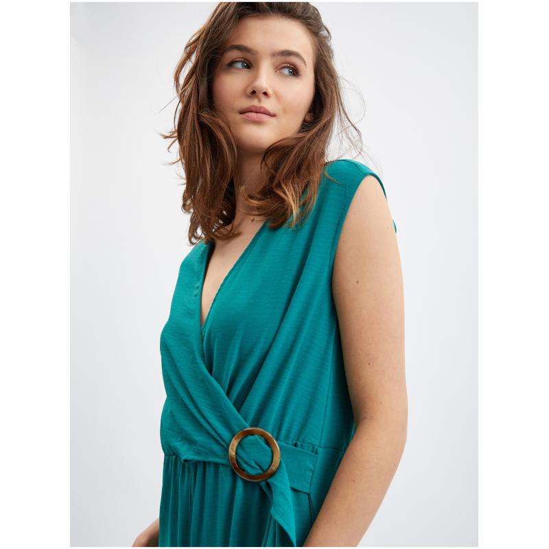 Petrol női pulóver