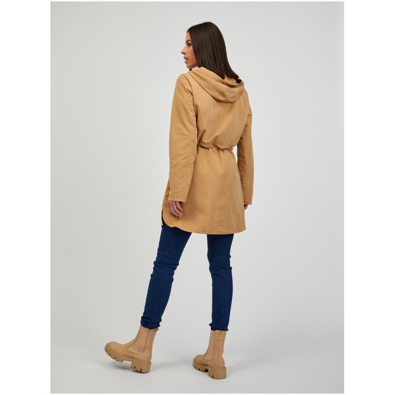 Světle hnědá dámská parka
