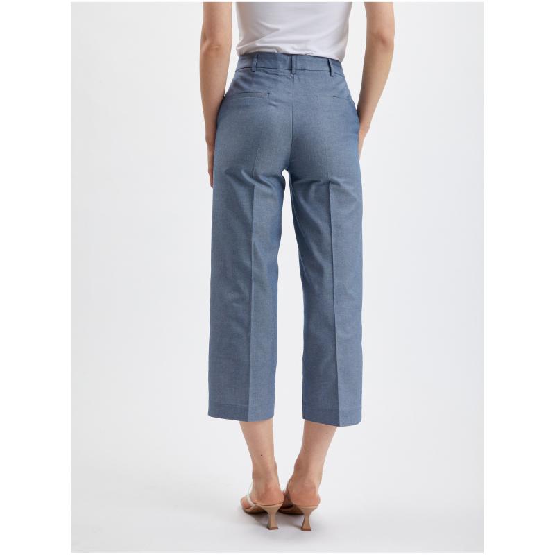 Modré dámske chino nohavice