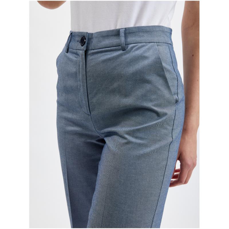 Modré dámske chino nohavice