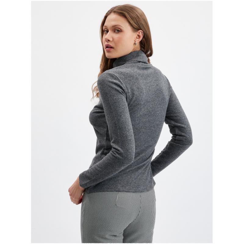 Šedý dámsky rolák