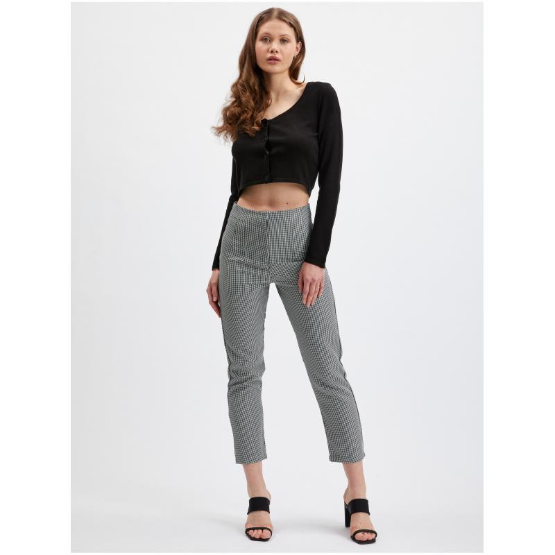 Fekete női mintás nadrágok