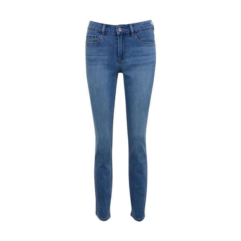 Světle modré dámské slim fit džíny