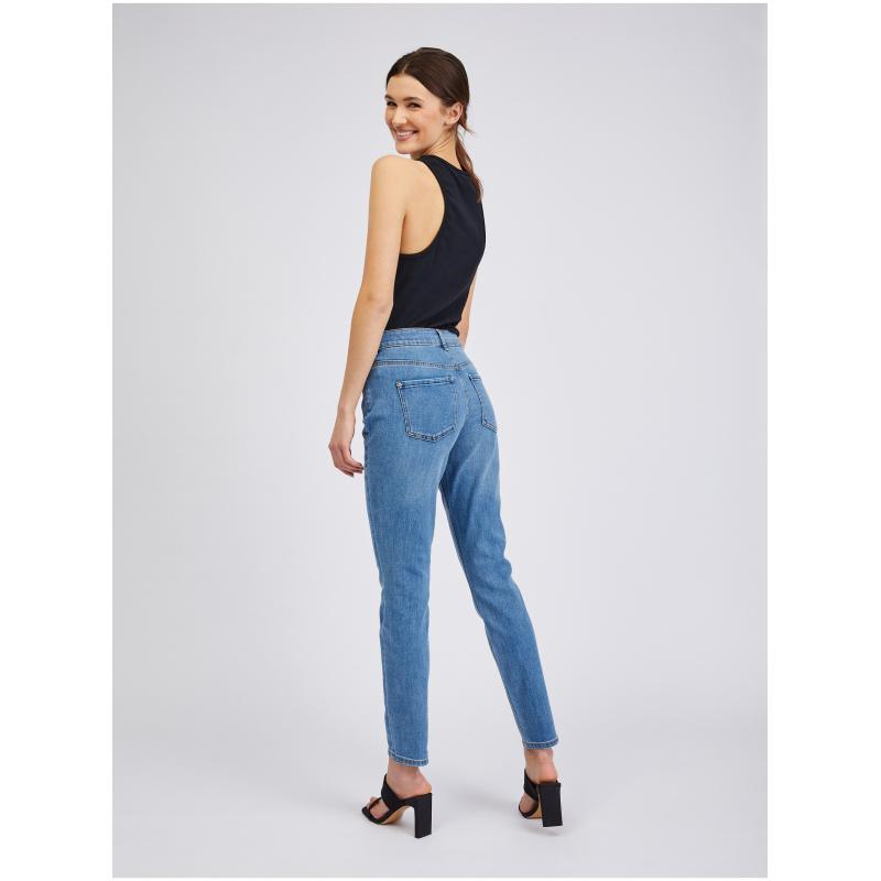 Svetlomodré dámske slim fit džínsy