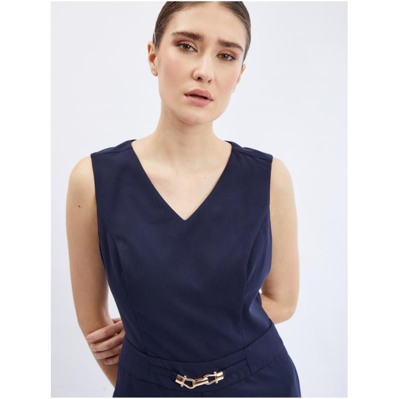 Sötétkék női kezeslábas