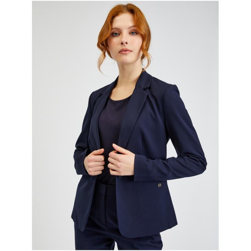 Tmavomodré dámske sako