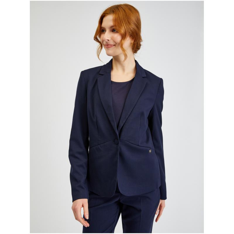 Tmavomodré dámske sako